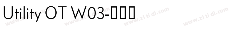 Utility OT W03字体转换